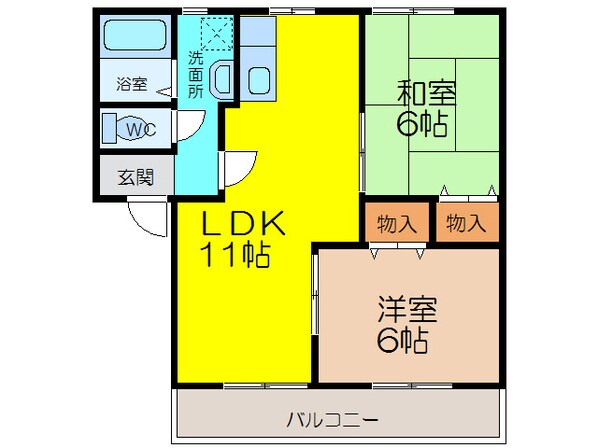 ユートスハイツの物件間取画像